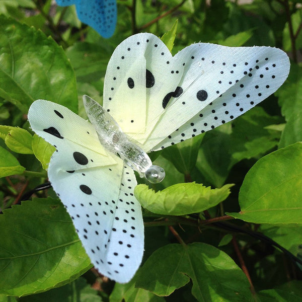 12 or 20 Led Solar Powered Butterfly Garden String Decoration Lights